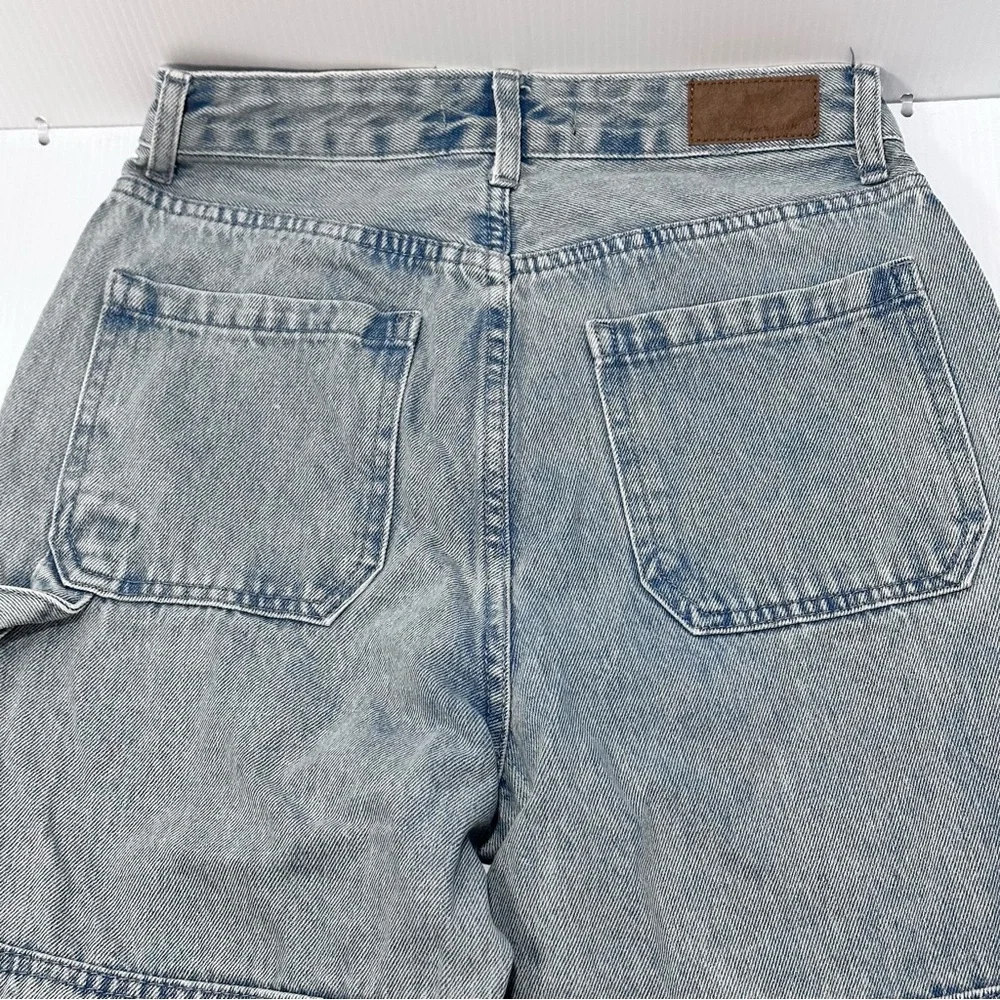 Bluenotes High Rise Carpenter Jeans Women’s Size 0 Light Wash Denim Painter Pant - Picture 13 of 14